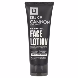 Duke Cannon Supply Co., Oil Control Face Lotion, Fragrance Free, 3 fl oz (88 ml)